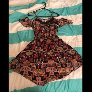 Off the shoulder dress. Sundress.